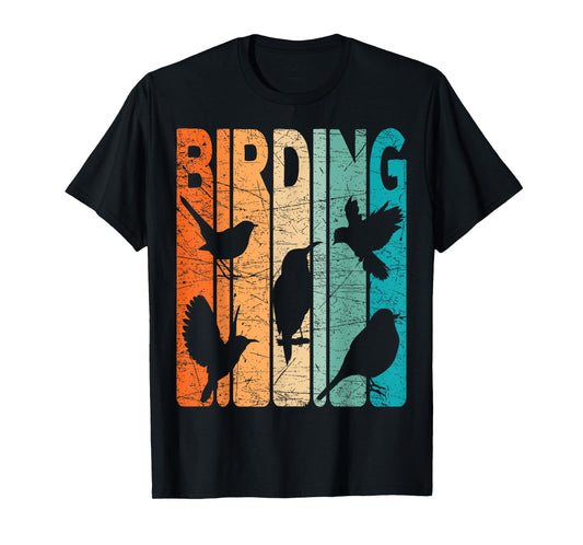 Birding Vintage Birdwatching Retro Birdwatcher T-Shirt