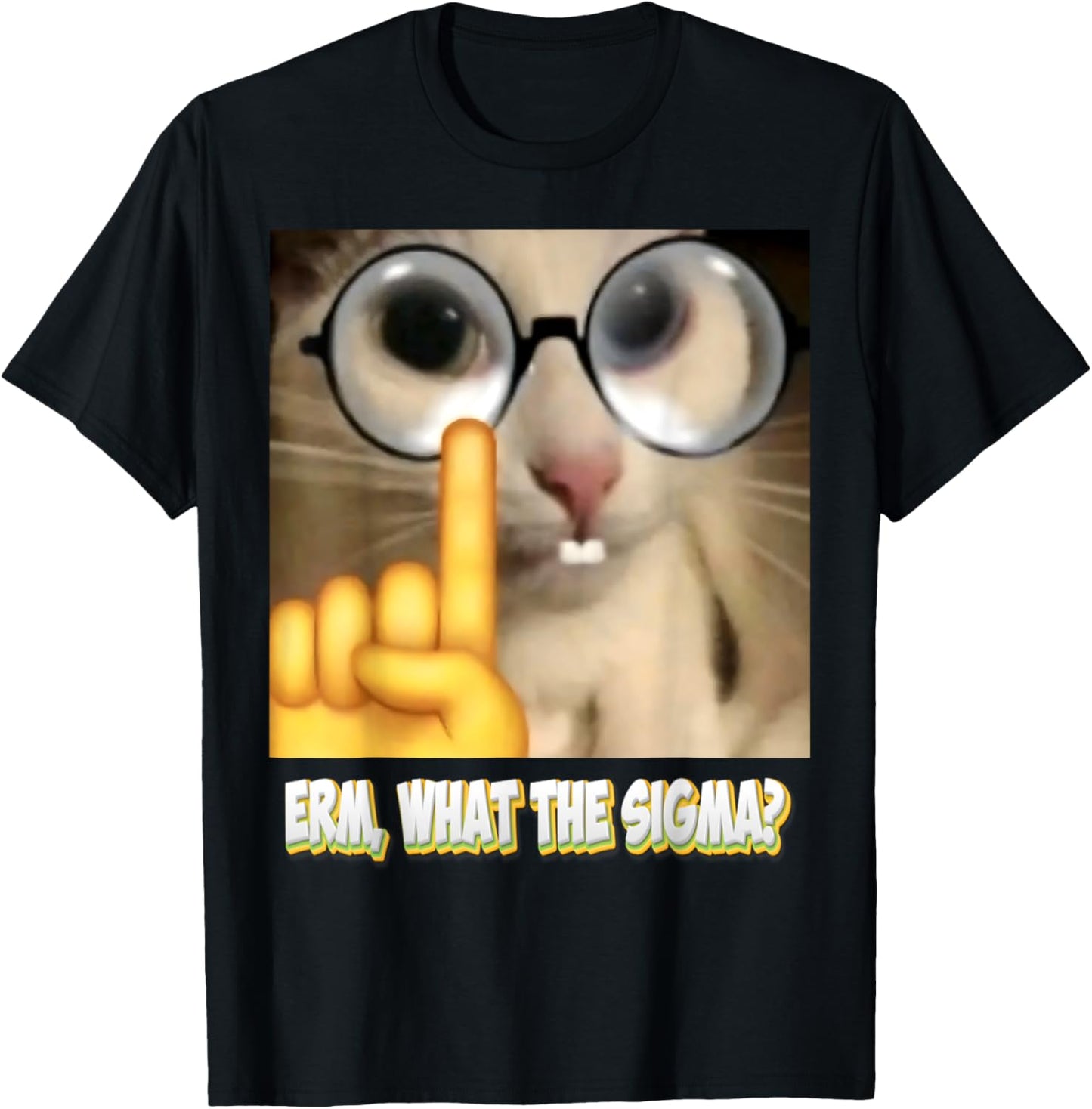 Cat Funny Erm, What the Sigma? Cat Meme Funny T-Shirt
