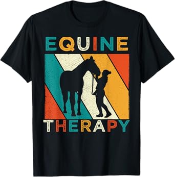 Hippotherapist Equine Therapist Retro Vintage Horse Therapy T-Shirt