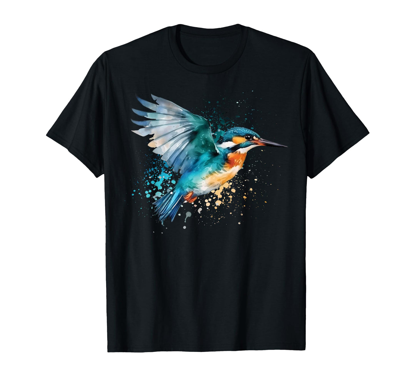 Kingfisher Design Illustration T-Shirt
