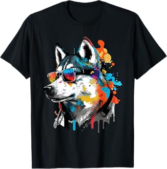Cool Siberian Husky - Dog Lover Huskies Puppies Puppy T-Shirt