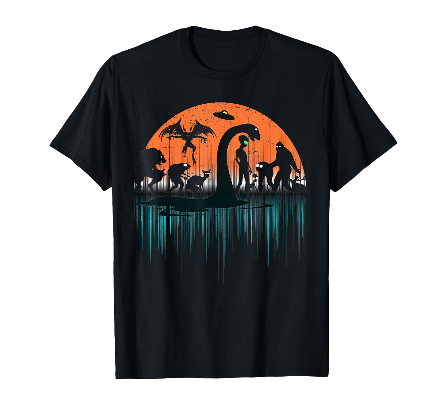 Mythical Loch Ness Bigfoot Mothman Aliens Funny Cryptid T-Shirt