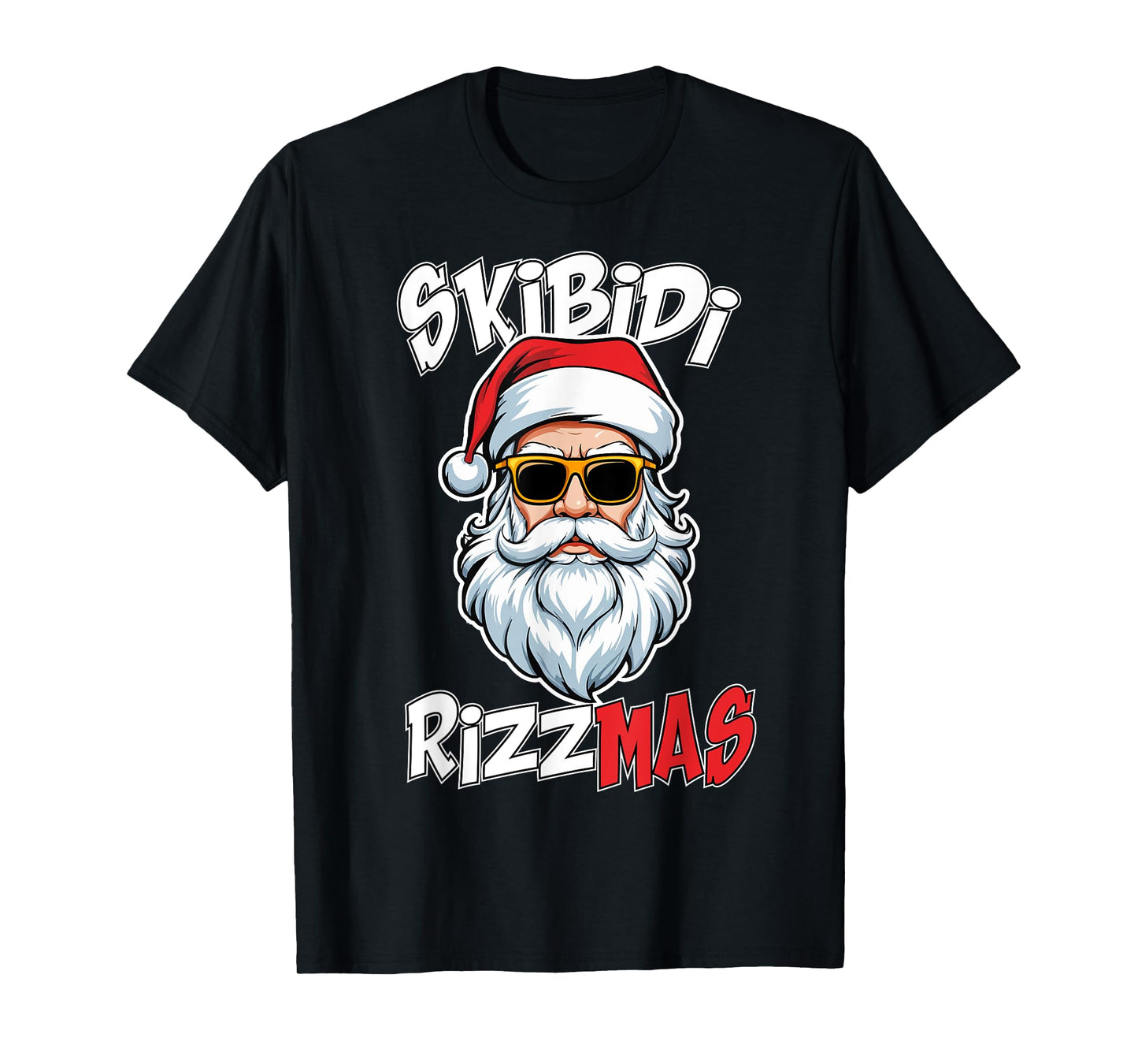Skibidi Rizzmas Christmas Rizz Santa Claus Charisma Rizz T-Shirt