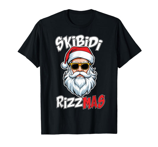 Skibidi Rizzmas Christmas Rizz Santa Claus Charisma Rizz T-Shirt