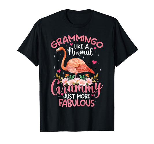 Grammingo like a normal Grammy Funny Flamingo Lover Grandma T-Shirt