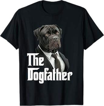 The Dogfather | Cane Corso Dad | CorsoFather Funny Dog Owner T-Shirt for Men Women Girls Kids