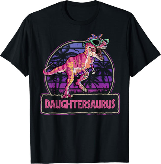 Daughtersaurus T Rex Dinosaur Daughter Saurus Matching T-Shirt