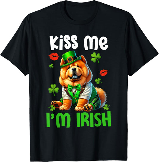 I'm Irish Funny Joke St. Patrick's Day Boy Cute Chow Chow T-Shirt