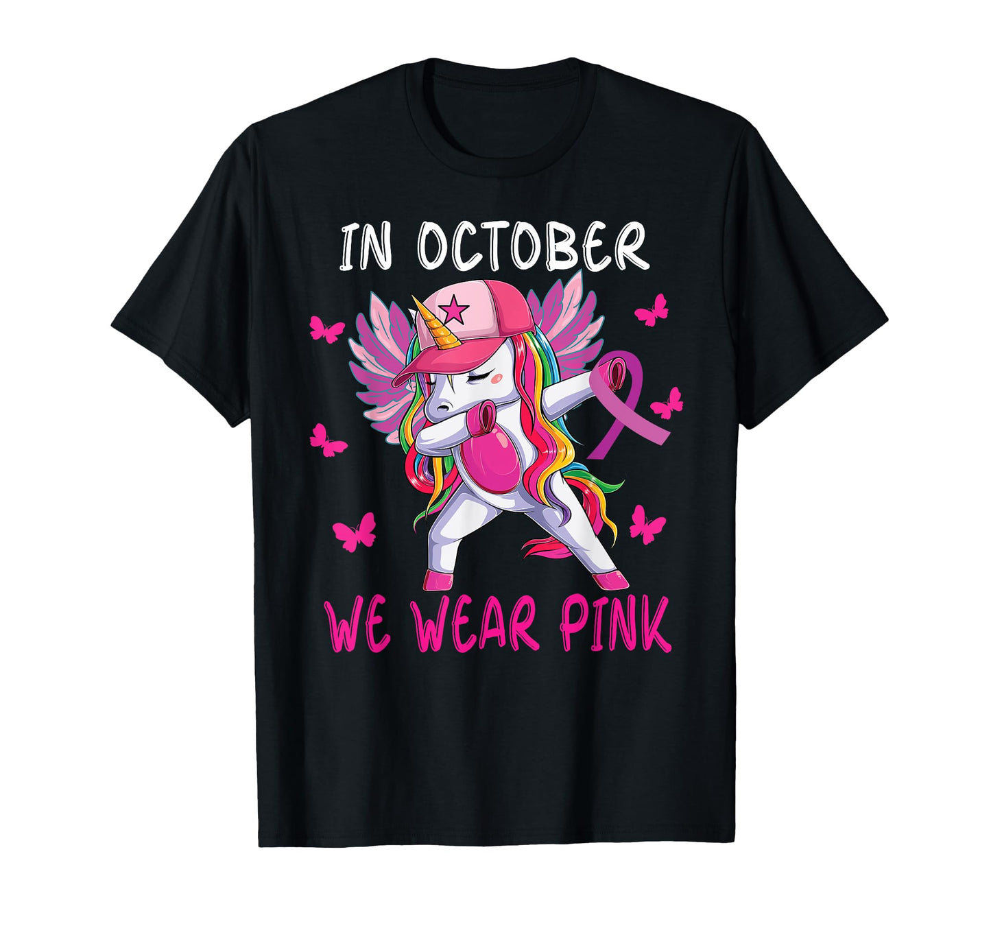 girls breast cancer awareness for toddlers kids Women T-Shirt
