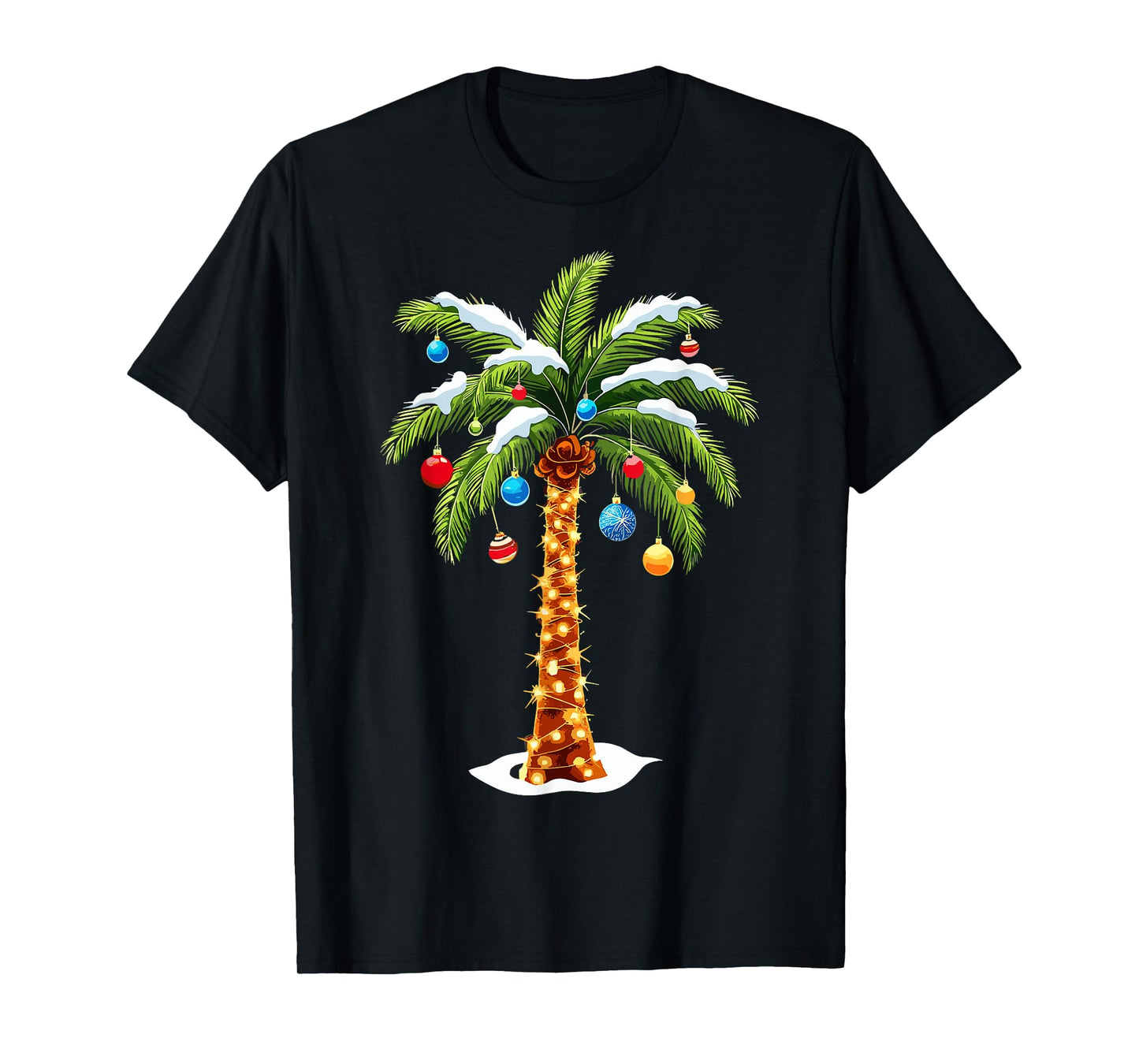 Christmas Palm Tree Hawaiian Tropical Xmas T-Shirt