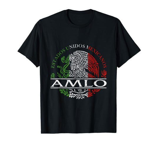 AMLO Aguila Mexicana Tricolor Mexican Eagle T-Shirt