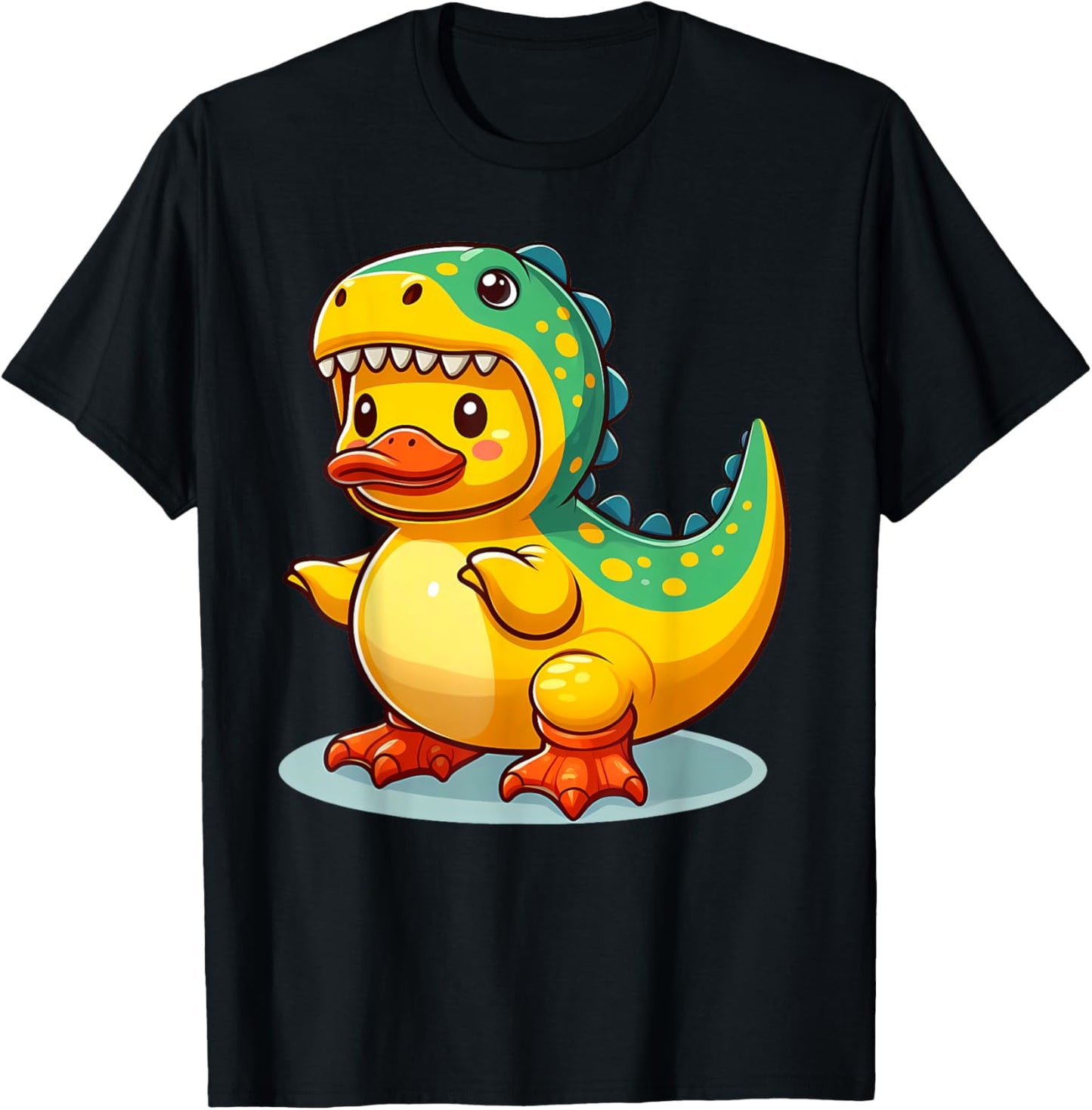 Dino Duck, Rubber Yellow Duck Dinosaur T-Shirt
