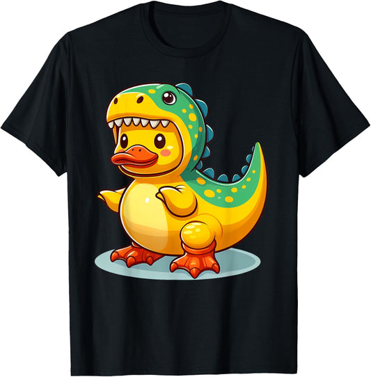 Dino Duck, Rubber Yellow Duck Dinosaur T-Shirt