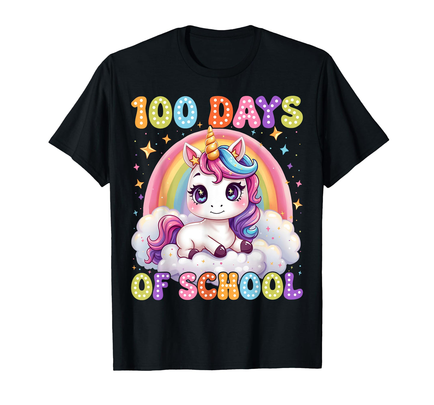 100 Days Of School Unicorn 100th Day Of School Teacher Kids T-Shirt