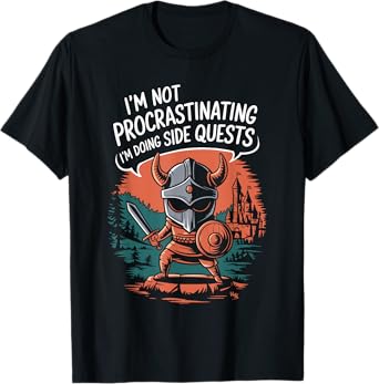 I'm Not Procrastinating Funny Side Quests Gamer T-Shirt