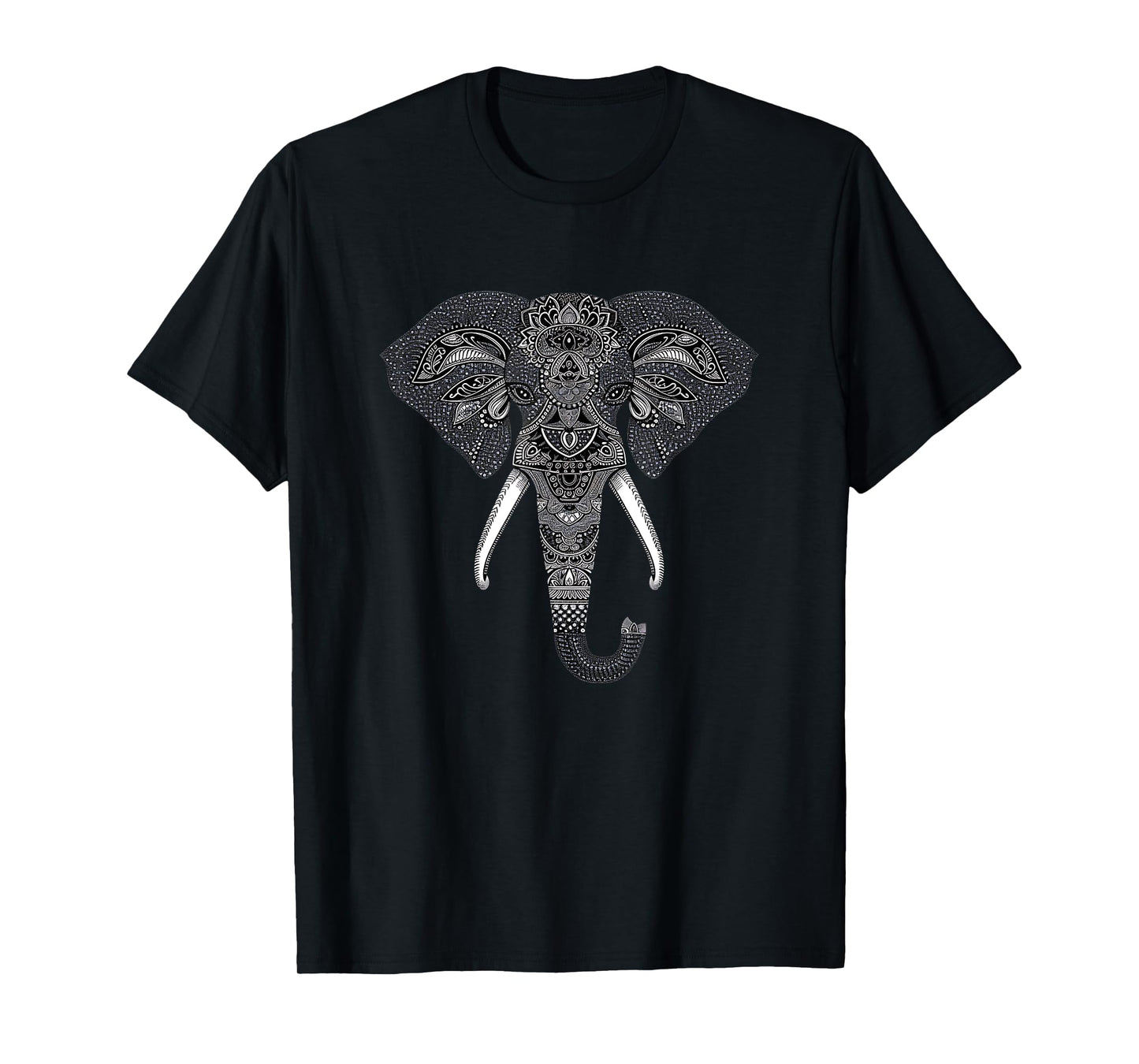 Mandala Style Elephant Tee Perfect for Women and Men T-Shirt