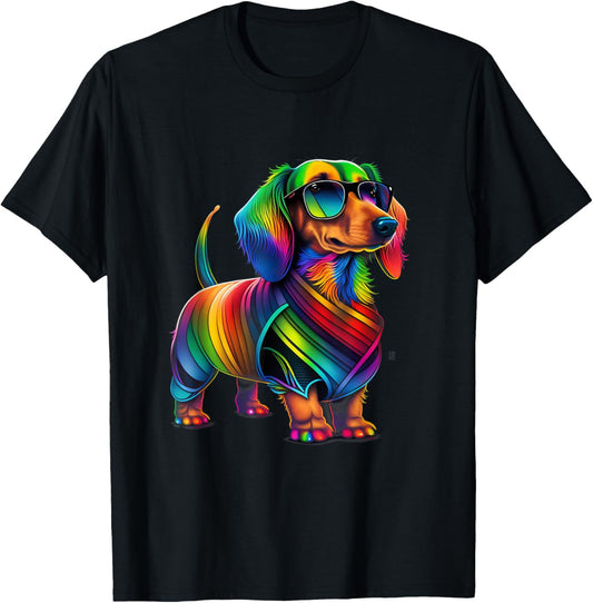 LGBT Gay Pride Dachshund dog T-Shirt