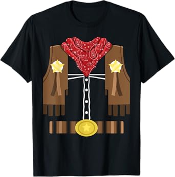 Cowboy Western Halloween Costume Rodeo Cowboy Outfit T-Shirt