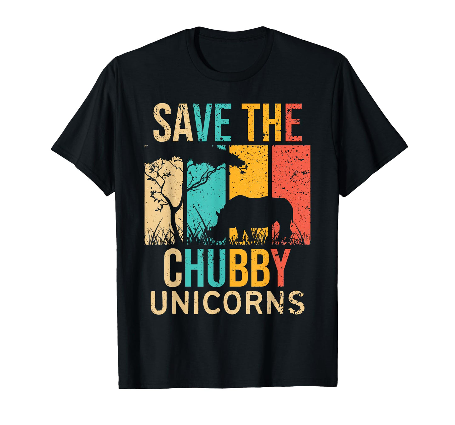 Save the Chubby Unicorns - Rhino Fat Unicorn Rhinoceros T-Shirt