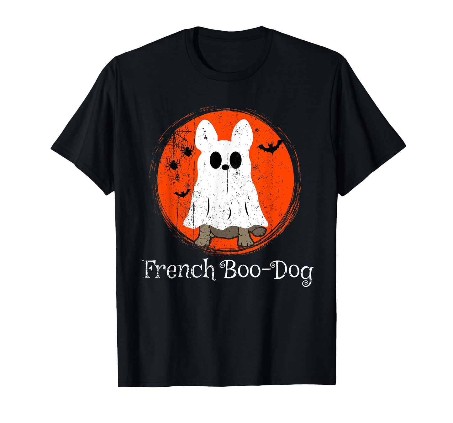 Halloween Frenchie French Bulldog Boo-Dog Dog Lover Owner T-Shirt for Men Women Kids