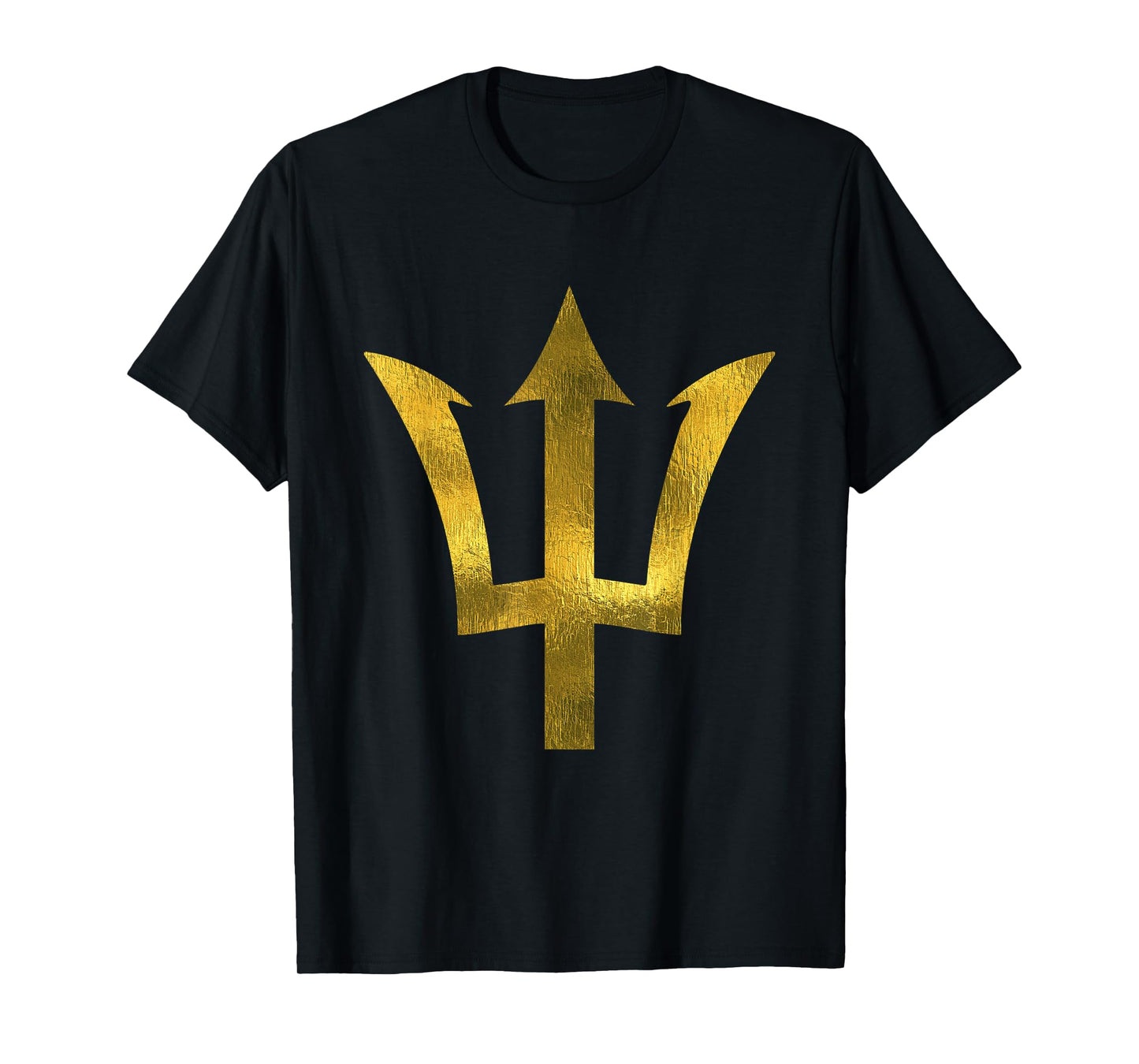 Bajan t shirt Barbados tees est 1966 gold trident T-Shirt