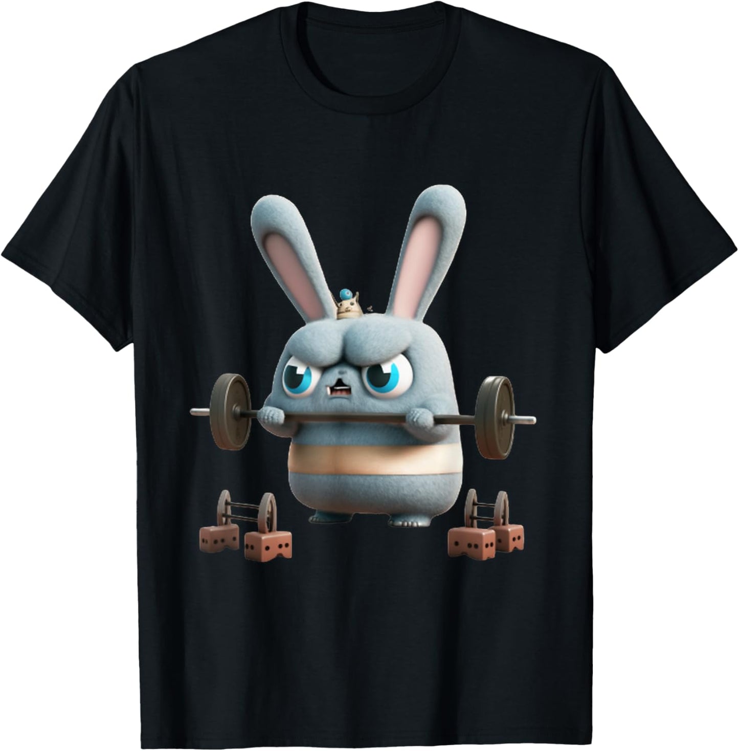 Funny Gym Workout Bunny Fitness Studio Rabbit Cardio Pump T-Shirt