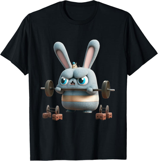 Funny Gym Workout Bunny Fitness Studio Rabbit Cardio Pump T-Shirt