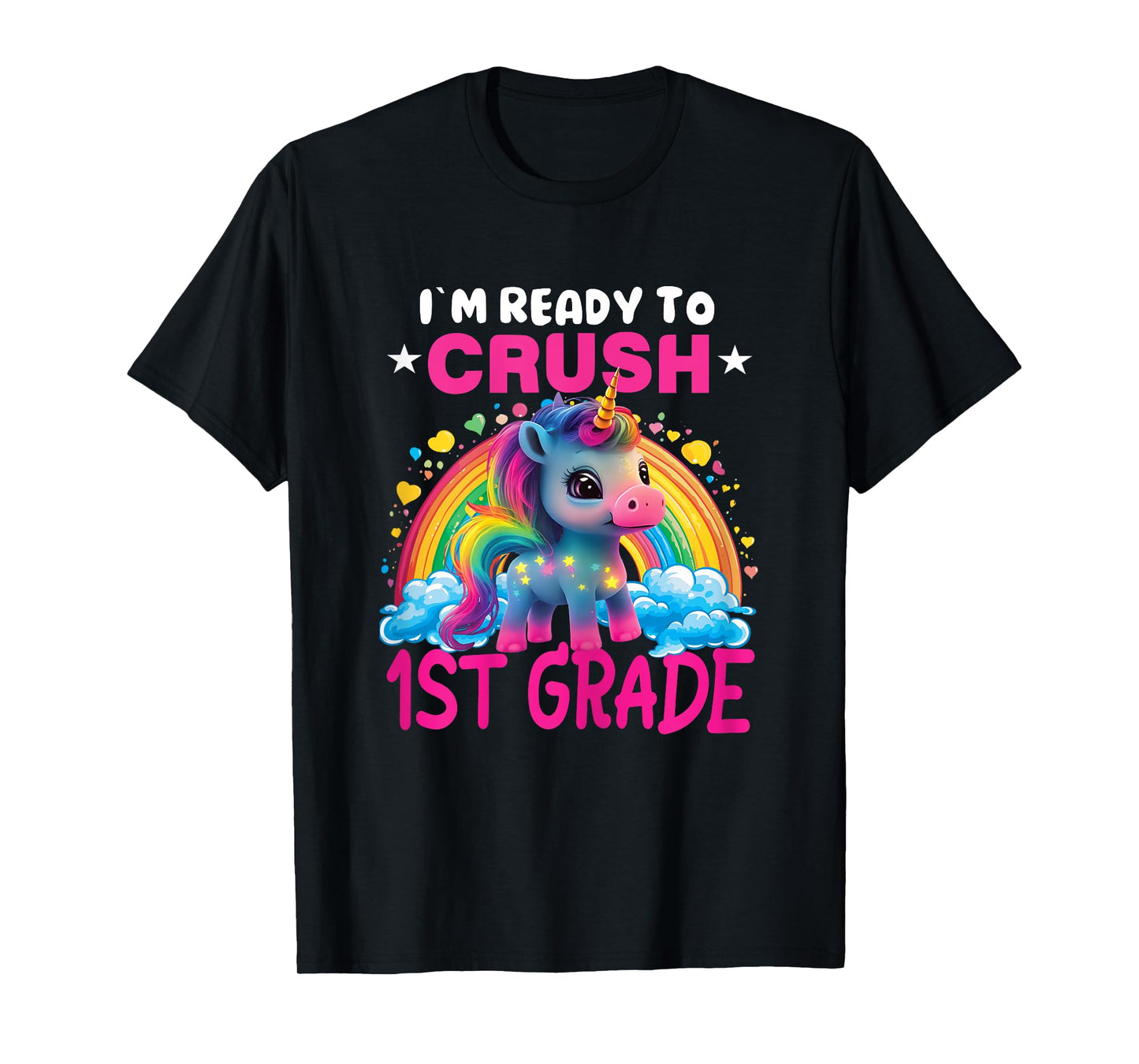 Crush 1st Grade Dabbing Unicorn Back to School Girls Gift T-Shirt