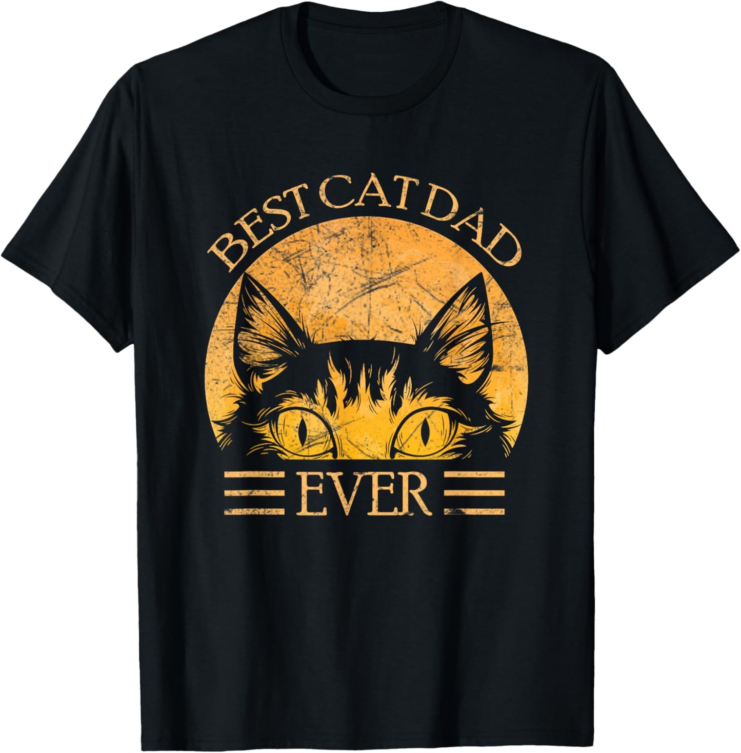 Best Cat Dad Ever Vintage Cool Cat Daddy Fathers Day T-Shirt