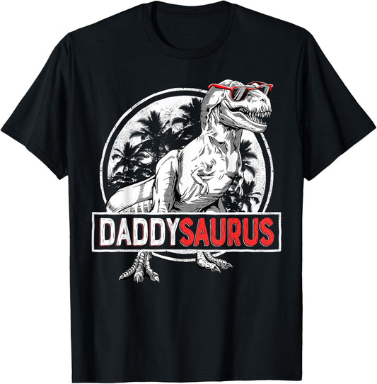 Daddysaurus T Rex Dinosaur Daddy Saurus Family Matching T-Shirt