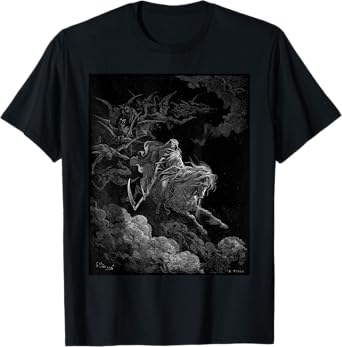 Gustave Dore - Death on the Pale Horse Art Print T Shirt T-Shirt