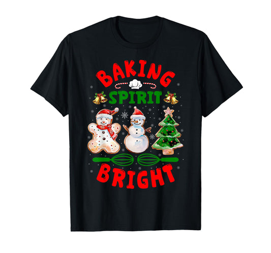 Baking Spirit Bright Donut Christmas Tree Xmas Cookie Kids T-Shirt