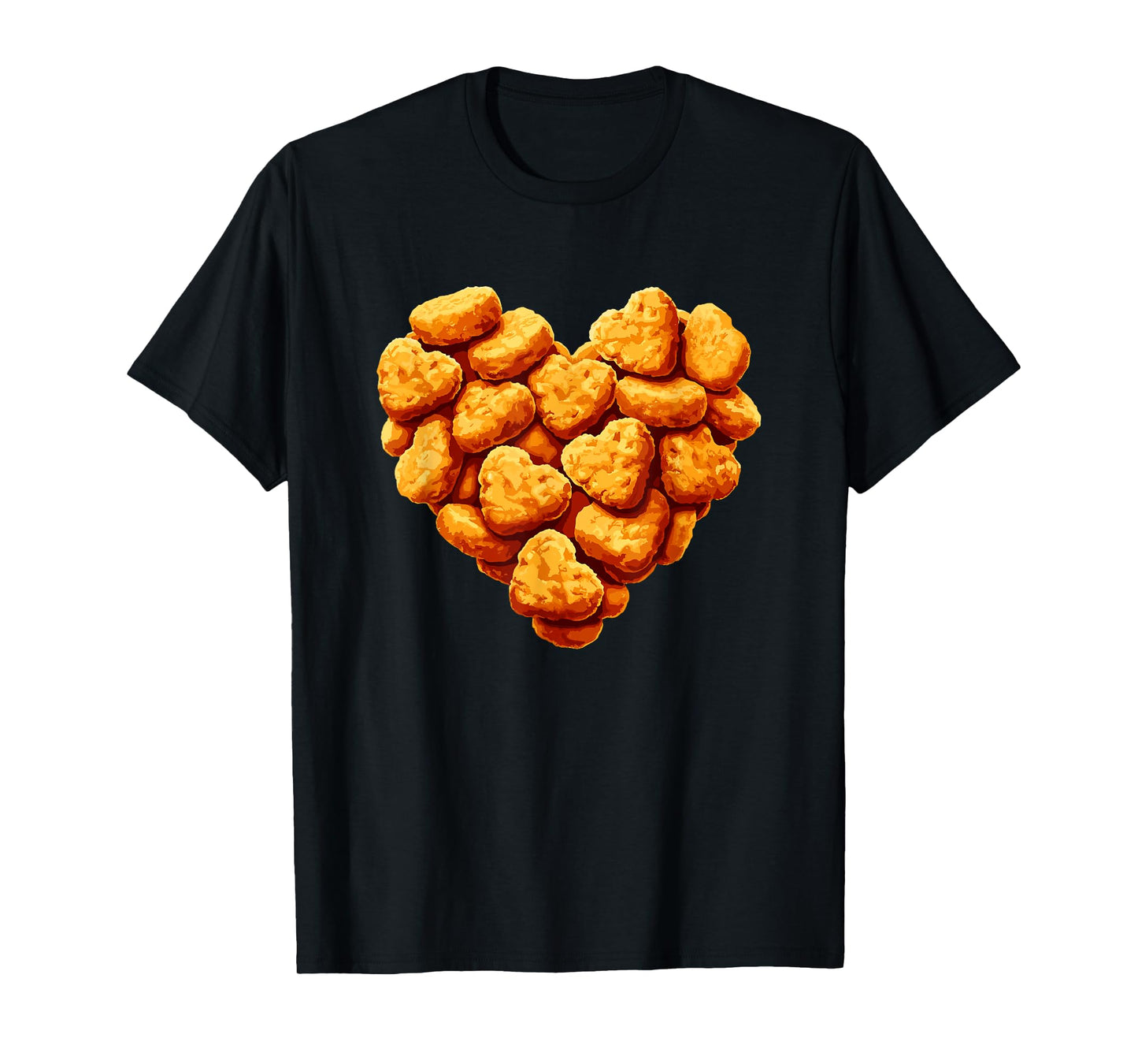 Chicken Nuggets Are My Valentine Heart Funny Valentines Day T-Shirt