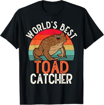 Worlds Best Toad Catcher Kids Boy Funny Amphibian Toad T-Shirt