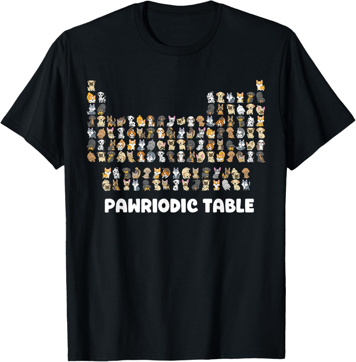 Periodic Table Shirt Chemistry Dog Periodic Table Of Element T-Shirt