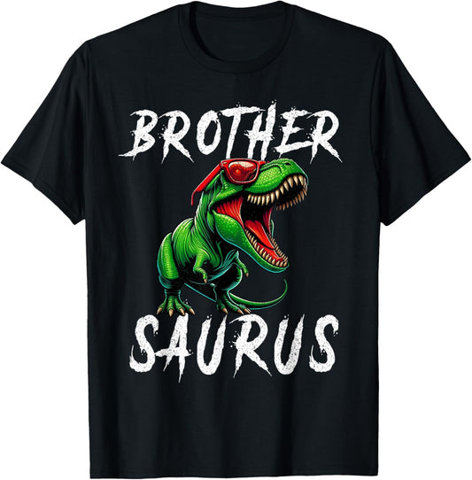 Brothersaurus T Rex Dinosaur Brother Birthday Party Dino T-Shirt