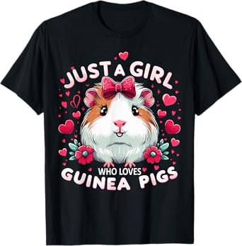 Just A Girl Who Loves Guinea Pigs Lover Mom T-Shirt