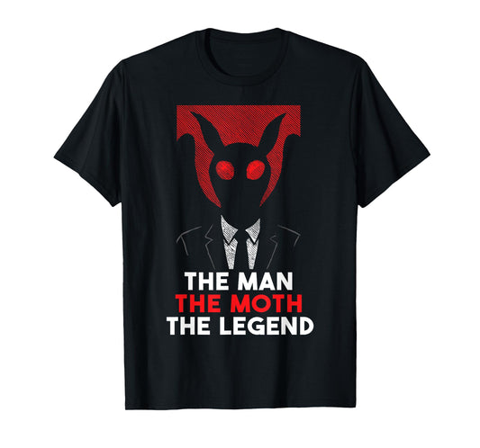 The Man The Moth The Legend Funny Mothman Cryptid Folklore T-Shirt