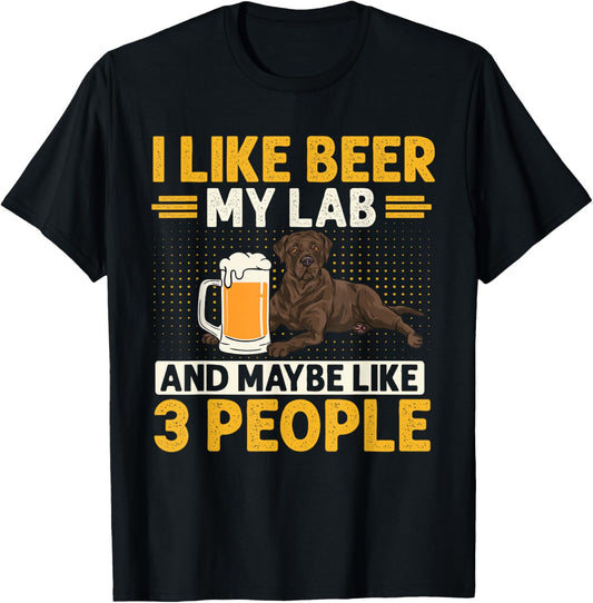 Chocolate Labrador Retriever Dog Beer Chocolate Lab T-Shirt