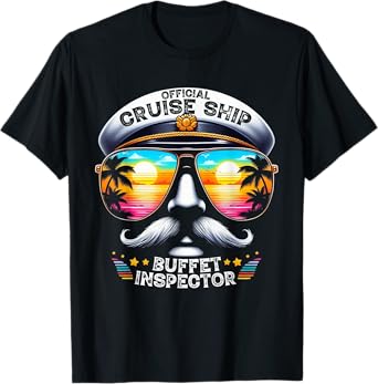 Official Cruise Ship Buffet Inspector Funny Cruise Men Women T-Shirt