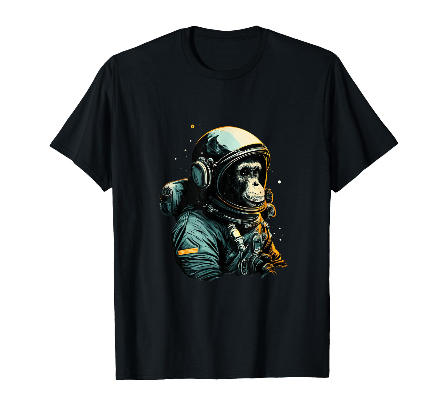 Chimpanzee Astronaut Space Travel Monkey Vintage Design T-Shirt