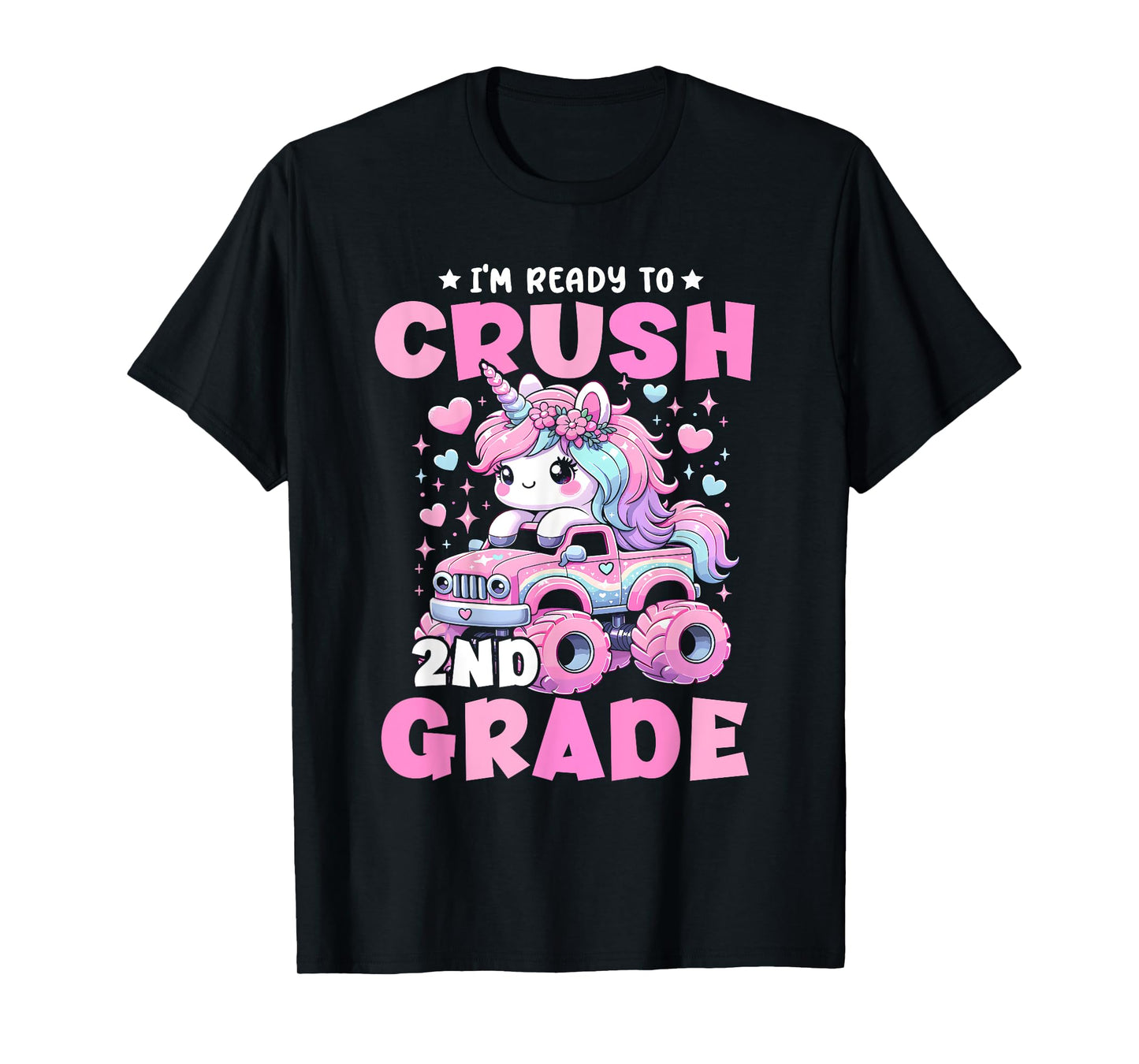 I'm Ready To Crush 2nd Grade Unicorn Back To School Girls T-Shirt