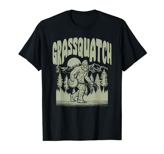 Grassquatch! Funny Bigfoot Banjo Bluegrass Sasquatch Outdoor T-Shirt
