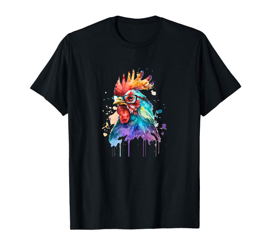 Cute Farm Chicken Lovers Motif Funny Country Design Chicken T-Shirt