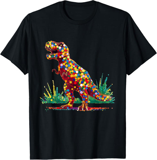 Dinosaur Dino National Dot Day Happy Dot Day Girl Boy T-Shirt