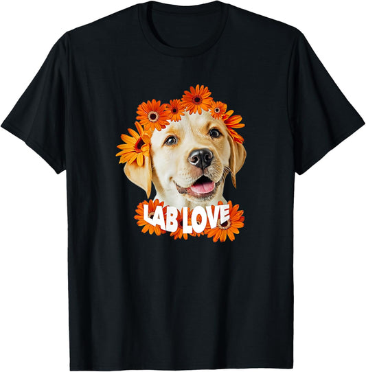 Yellow Lab Love labrador retriever dog dad mom daisy puppy T-Shirt