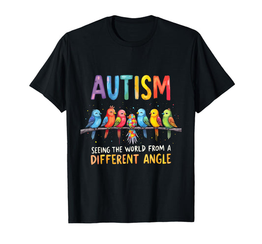 Autism Awareness Different Angle Neurodiversity Design T-Shirt