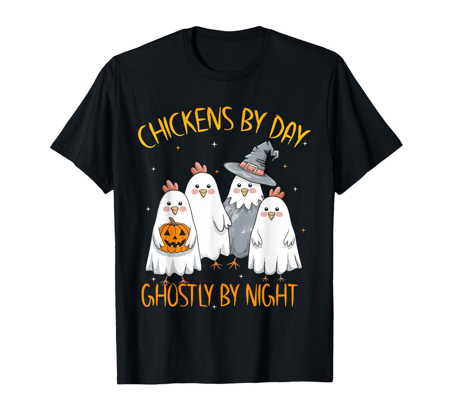 Funny Chicken Halloween Costume Spooky Season Chickens Witch T-Shirt