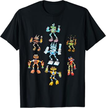 Singing Monsters Plush Robots Costume For Men And Women T-Shirt