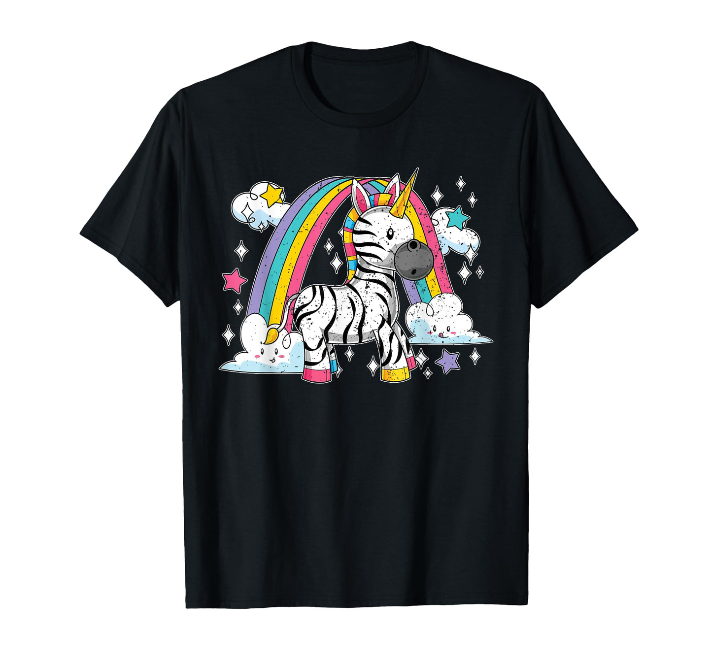 Africa Animal Zebracorn Rainbow Fairytale Zebra Unicorn T-Shirt